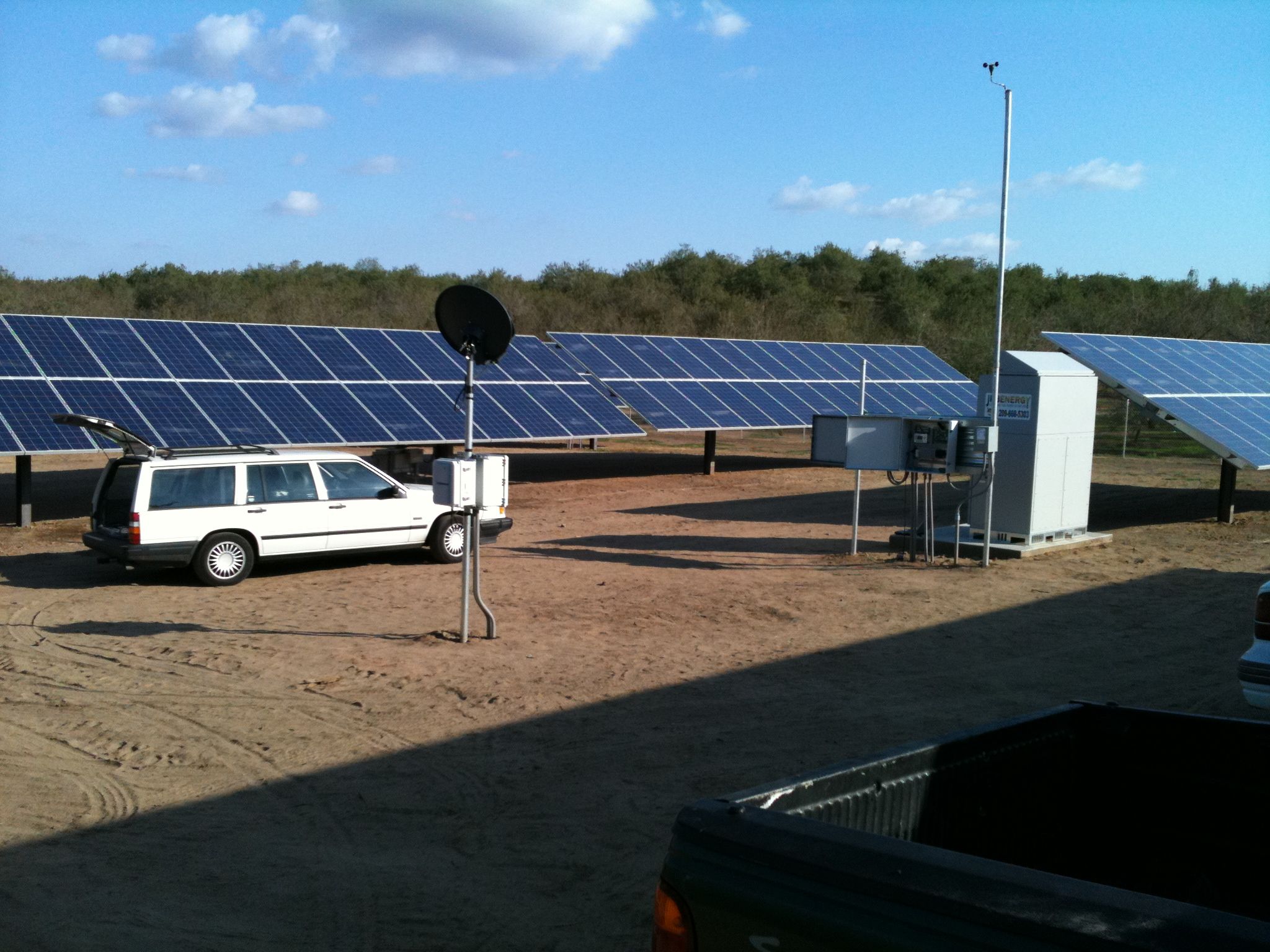 solar panels with solar tracker control box